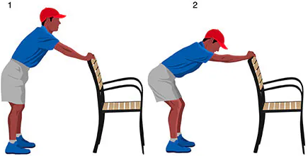 Golf stretching for the back