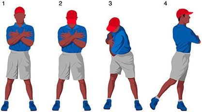 Golf stretching for the core muscles