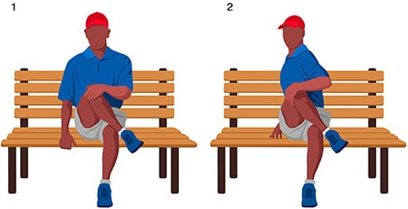 Golf stretching for the hips and back