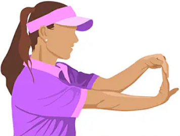 Golf stretching for the wrists