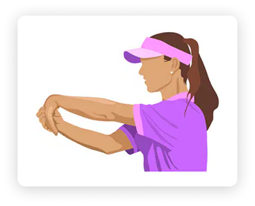 More golf stretching for the wrists