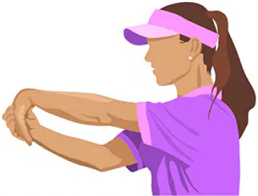More golf stretching for the wrists