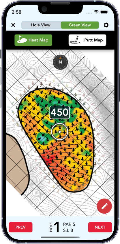 3D Green Heat Map
